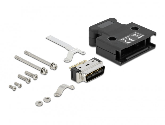 Delock MDR Stecker 26 Pin Lötanschluss mit Gehäuse