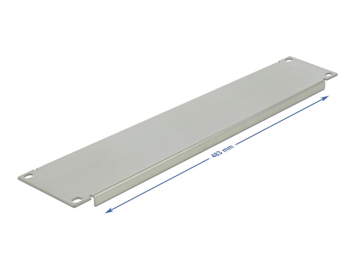 Delock 19″ Netzwerkschrank Blindabdeckung 2 HE grau
