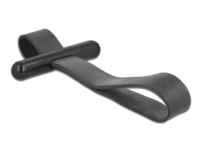 Delock Kabelbinder mit Gummischlaufe schwarz