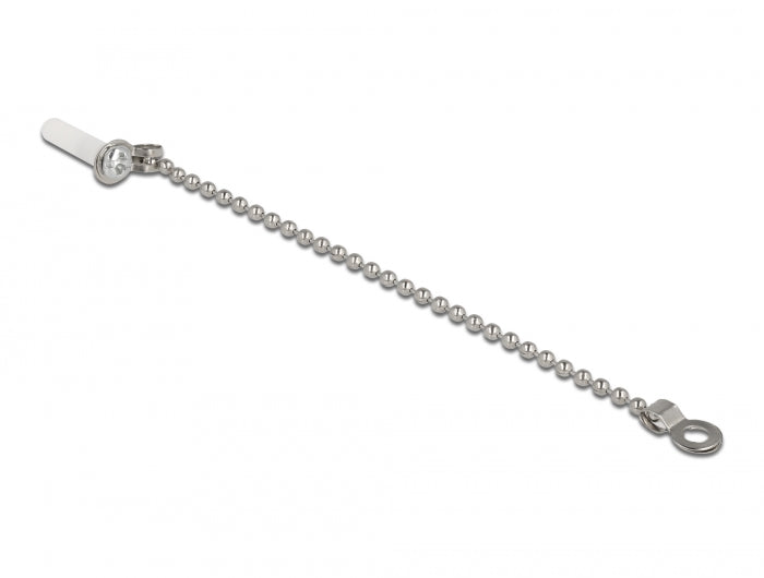 Delock LWL Staubschutzkappe mit Kette für LC Stecker weiß