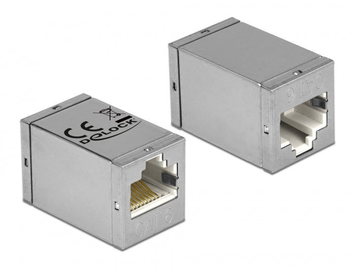 Delock Adapter RJ45 Buchse > RJ45 Buchse Cat.6 STP kompakt