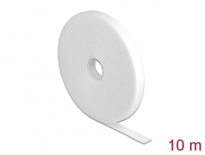Delock Klettband auf Rolle L 10 m x B 13 mm weiß