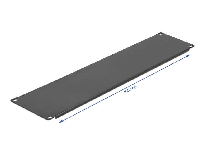 Delock 19″ Netzwerkschrank Blindabdeckung 3 HE schwarz