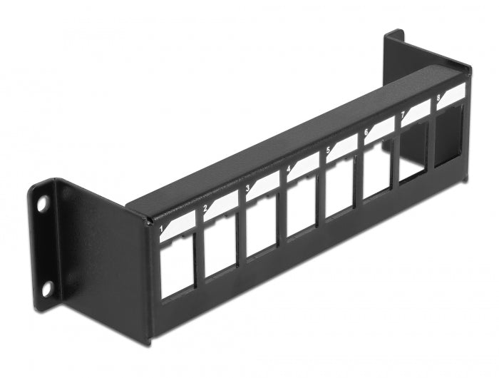 Delock Keystone Halterung 8 Port Panel Aufbau