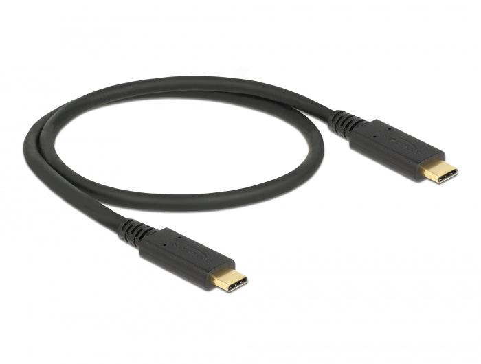 Delock USB 10 Gbps Kabel USB Type-C™ zu USB Type-C™ 0,5 m PD 5 A E-Marker