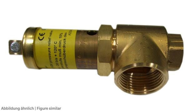 Sicherheitsventil Hansa KSV 17bar G1/2"xG1", Abblaseventil mit TÜV
