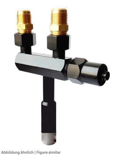 Hansa Wechselventil für KSV und ÜSV 12,5mm/G1/2",schwarz beschichtet,Stutzen