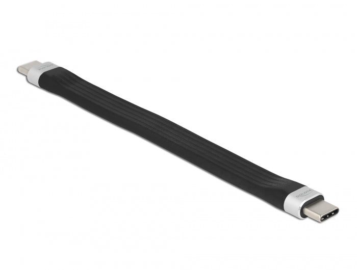 Delock USB 10 Gbps FPC Flachbandkabel USB Type-C™ zu USB Type-C™ 13,5 cm PD 3 A E-Marker