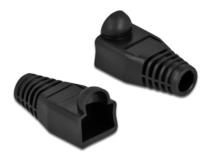 Delock Knickschutztülle für RJ45 Stecker schwarz 20 Stück