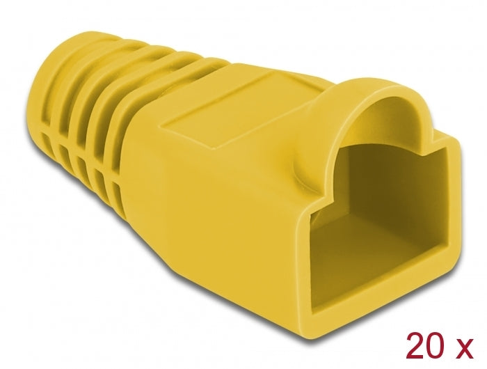 Delock Knickschutztülle für RJ45 Stecker gelb 20 Stück