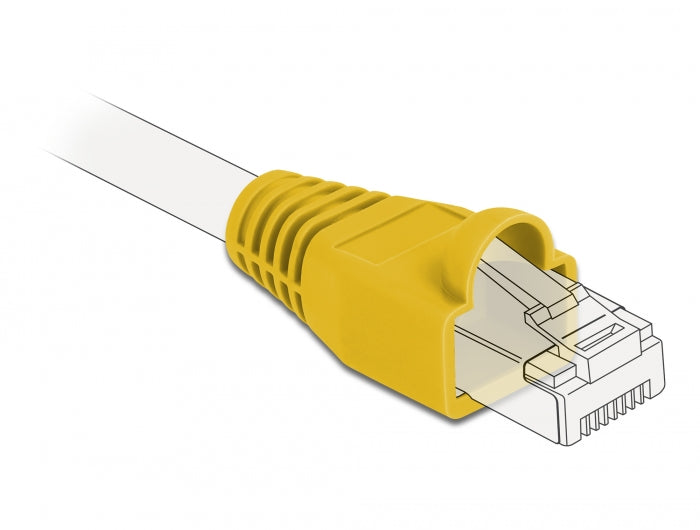 Delock Knickschutztülle für RJ45 Stecker gelb 20 Stück
