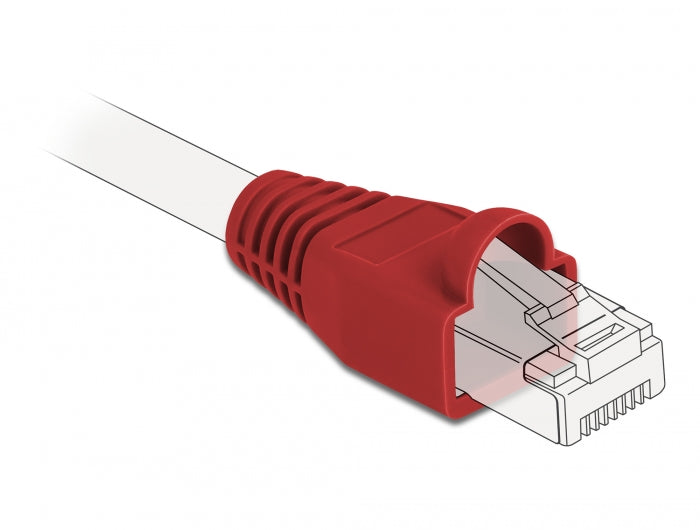 Delock Knickschutztülle für RJ45 Stecker rot 20 Stück