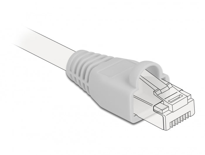 Delock Knickschutztülle für RJ45 Stecker grau 20 Stück