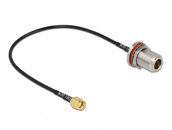 Delock Antennenkabel RP-SMA Stecker zu N Buchse RG-174 30 cm