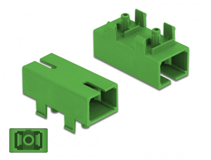 Delock LWL Kupplung für PCB SC Simplex Buchse zu SC Simplex Buchse Singlemode grün