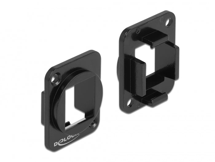 Delock Keystone Halterung 1 Port für D-Typ Metall