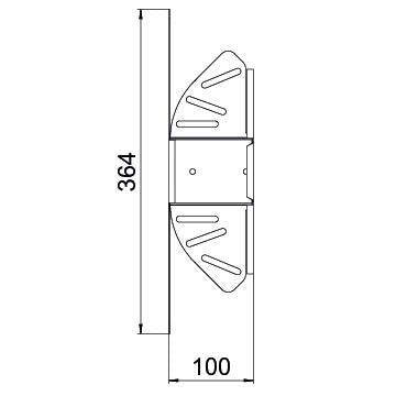 BETTERMANN Gelenkbogen_kompl var ST RB W 610 A2 horiz 60x100mm int.Verb