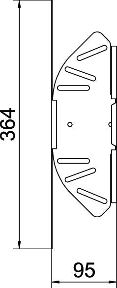 BETTERMANN Gelenkbogen_kompl var ST RB W 810 FT horiz 85x100mm int.Verb