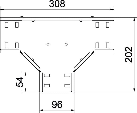 BETTERMANN T-Stück Kabelrinne ST vz RT 310 FS 35x100mm int.Verb horizontal