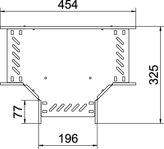BETTERMANN T-Stück Kabelrinne ST vz RT 620 A2 60x200mm int.Verb horizontal