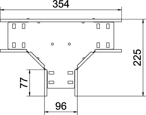 BETTERMANN T-Stück Kabelrinne ST 60x96mm RT 610 A4 int.Verb horizontal