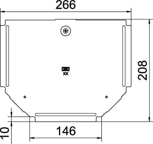 BETTERMANN Deckel T-Stück ST Drehriegel RTD 150 DD 150mm vz Kabelrinne