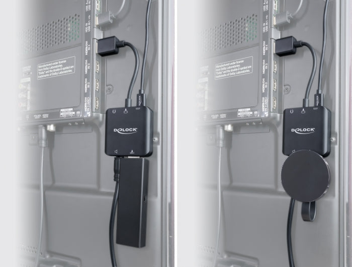 Delock HDMI Audio Extractor 4K 60 Hz kompakt