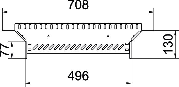 BETTERMANN Anbau-Abzweigstück ST vz RAA 850 FS 85x500mm int.Verb