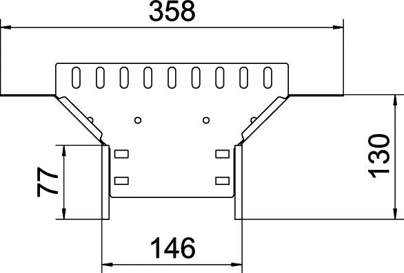 BETTERMANN Anbau-Abzweigstück ST vz RAA 115 FS 110x150mm int.Verb