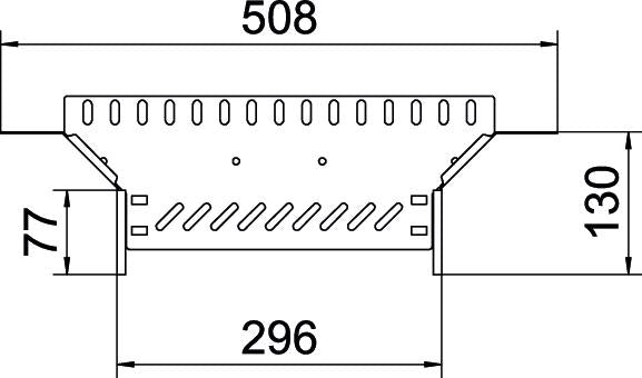 BETTERMANN Anbau-Abzweigstück ST vz RAA 830 FT 85x300mm int.Verb