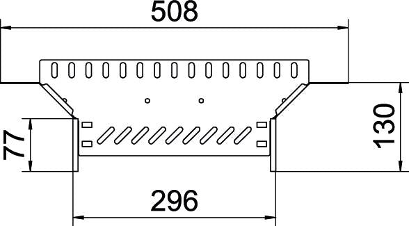 BETTERMANN Anbau-Abzweigstück ST vz RAA 130 FT 110x300mm int.Verb