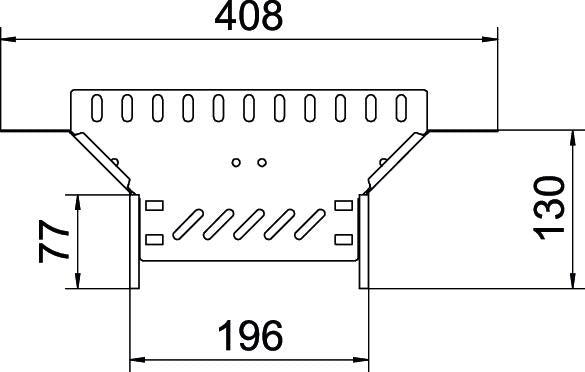 BETTERMANN Anbau-Abzweigstück VA vz RAA 620 A2 60x200mm int.Verb