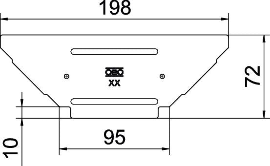 BETTERMANN Deckel T-Stück ST Drehriegel RAAD 100 DD 100mm vz Kabelrinne