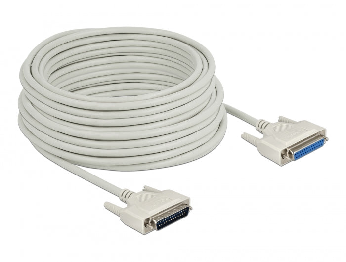 Delock Serielles Kabel D-Sub 25 Stecker zu Buchse 20 m