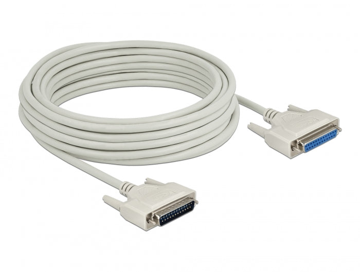 Delock Serielles Kabel D-Sub 25 Stecker zu Buchse 10 m