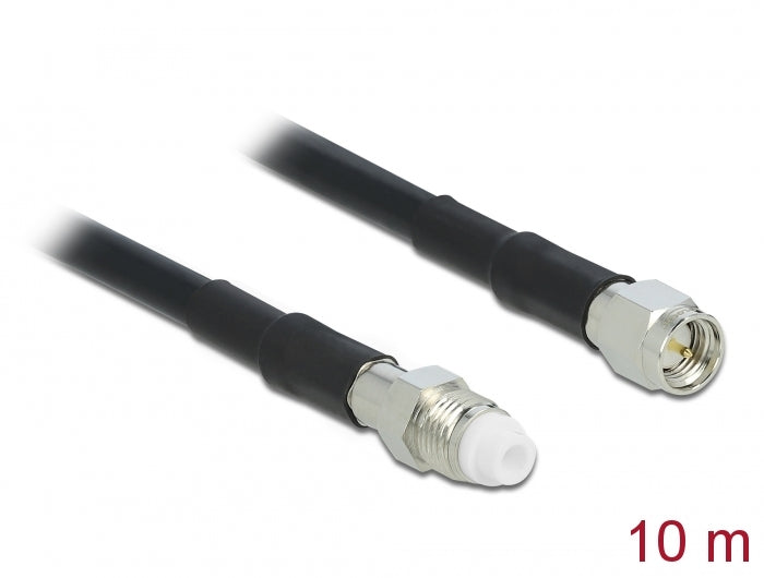 Delock Antennenkabel FME Buchse > SMA Stecker RG-58 10 m