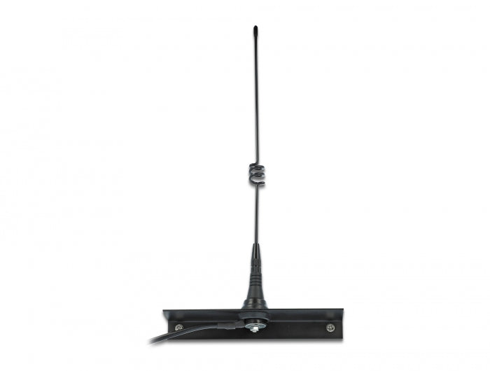 Delock LPWAN 868 MHz Antenne SMA Stecker 3,5 dBi starr omnidirektional mit Anschlusskabel RG-58 C/U 2,5 m outdoor schwarz