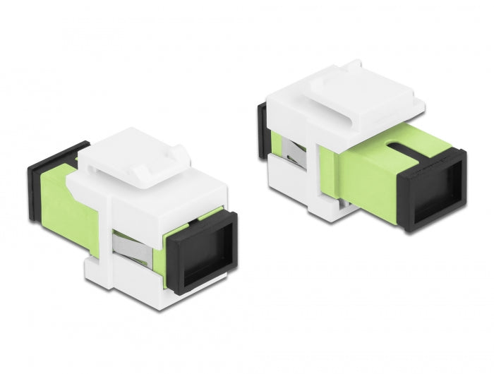 Delock Keystone Modul SC Simplex Buchse zu SC Simplex Buchse lindgrün / weiß