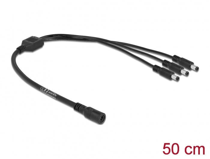Delock Kabel DC Verteiler 5,5 x 2,1 mm 1 x Buchse zu 3 x Stecker