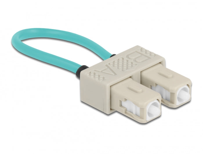 Delock LWL Loopback Adapter SC / OM3 Multimode beige