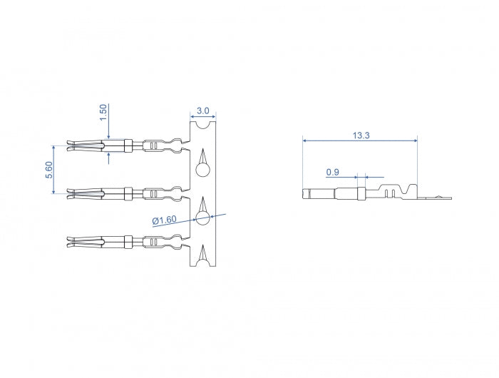 Delock Crimp-Kontakte für D-Sub HD Crimp Buchse 40 Stück