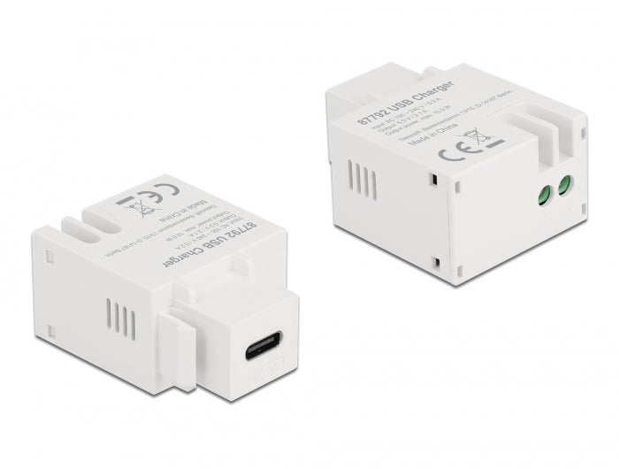 Delock Keystone Modul mit USB Type-C™ Ladebuchse 10,5 W weiß