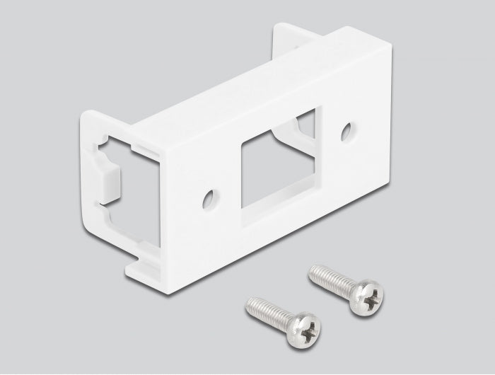 Delock Netzwerk Verlängerungskabel für Easy 45 Modul S/FTP RJ45 Stecker zu RJ45 Buchse Cat.6A 5 m schwarz / weiß