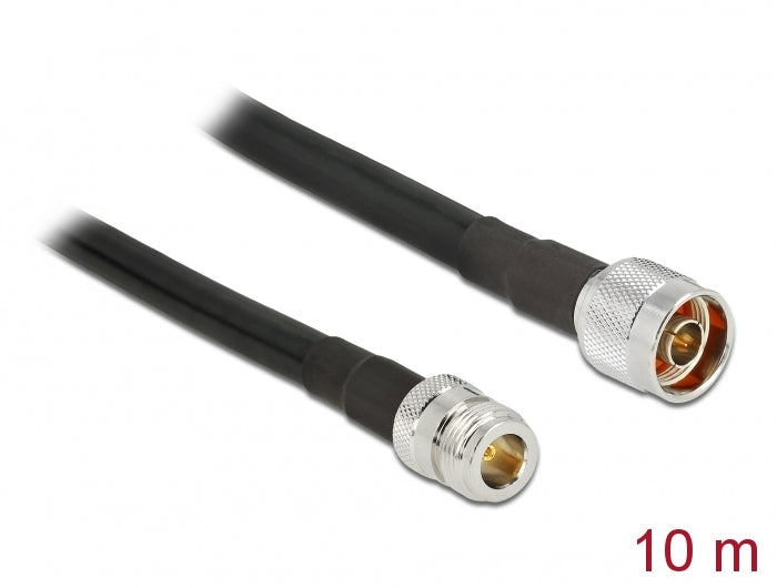 Delock Antennenkabel N Stecker > N Buchse CFD400 LLC400 10 m low loss wasserdicht