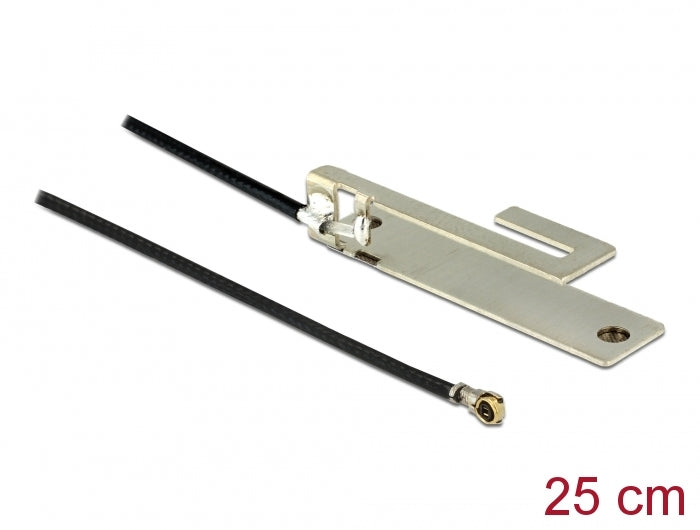 Delock WLAN 802.11 b/g/n Antenne I-PEX Inc., MHF® 4L Stecker 3 dBi 25 cm PIFA intern