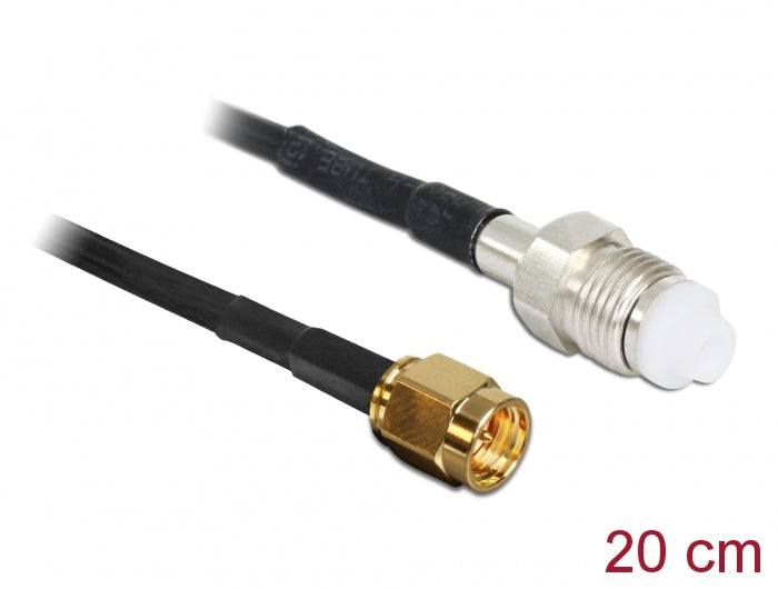 Delock Antennenkabel SMA Stecker > FME Buchse RG-174 200 mm