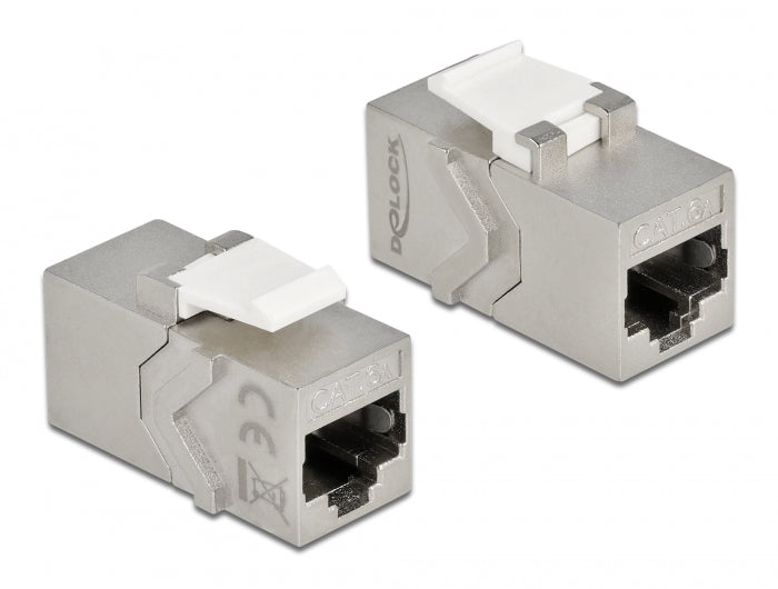 Delock Keystone Modul RJ45 Buchse zu RJ45 Buchse Cat.6A