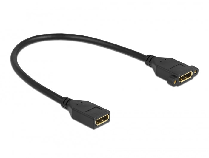 Delock DisplayPort 1.2 Kabel Buchse zu Buchse zum Einbau 4K 60 Hz 30 cm