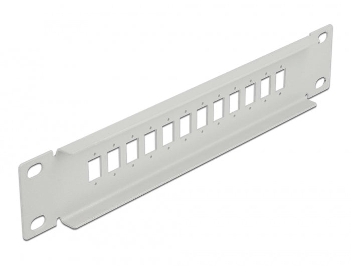 Delock 10″ LWL Patchpanel 12 Port für SC Simplex / LC Duplex 1 HE grau