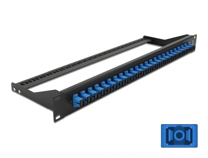 Delock 19″ LWL Patchpanel 24 Port SC Simplex blau